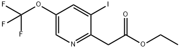 Ethyl 3-iodo-5-(trifluoromethoxy)pyridine-2-acetate Structure