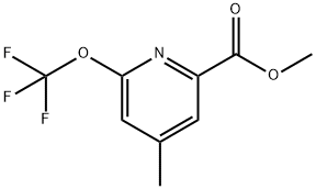 Methyl 4-methyl-2-(trifluoromethoxy)pyridine-6-carboxylate Structure