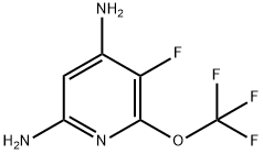 4,6-Diamino-3-fluoro-2-(trifluoromethoxy)pyridine Structure