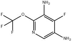 3,5-Diamino-4-fluoro-2-(trifluoromethoxy)pyridine Structure