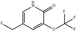 5-(Fluoromethyl)-2-hydroxy-3-(trifluoromethoxy)pyridine Structure