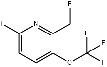 2-(Fluoromethyl)-6-iodo-3-(trifluoromethoxy)pyridine Structure