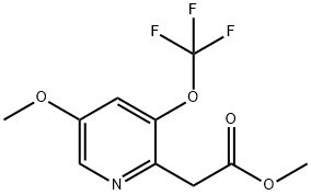 Methyl 5-methoxy-3-(trifluoromethoxy)pyridine-2-acetate Structure