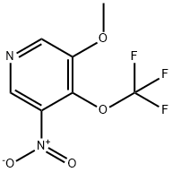 3-Methoxy-5-nitro-4-(trifluoromethoxy)pyridine Structure