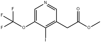 Methyl 4-iodo-3-(trifluoromethoxy)pyridine-5-acetate Structure