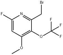 2-(Bromomethyl)-6-fluoro-4-methoxy-3-(trifluoromethoxy)pyridine Structure