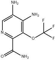 4,5-Diamino-3-(trifluoromethoxy)pyridine-2-carboxamide Structure