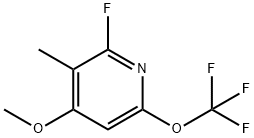 2-Fluoro-4-methoxy-3-methyl-6-(trifluoromethoxy)pyridine Structure