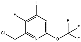 2-(Chloromethyl)-3-fluoro-4-iodo-6-(trifluoromethoxy)pyridine Structure