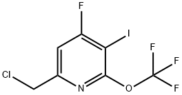 6-(Chloromethyl)-4-fluoro-3-iodo-2-(trifluoromethoxy)pyridine Structure