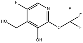 5-Fluoro-3-hydroxy-2-(trifluoromethoxy)pyridine-4-methanol Structure