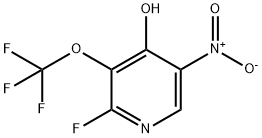 2-Fluoro-4-hydroxy-5-nitro-3-(trifluoromethoxy)pyridine Structure