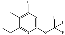 4-Fluoro-2-(fluoromethyl)-3-methyl-6-(trifluoromethoxy)pyridine Structure