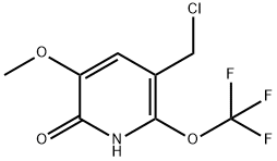 5-(Chloromethyl)-2-hydroxy-3-methoxy-6-(trifluoromethoxy)pyridine Structure