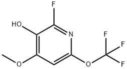 2-Fluoro-3-hydroxy-4-methoxy-6-(trifluoromethoxy)pyridine Structure