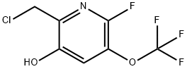 2-(Chloromethyl)-6-fluoro-3-hydroxy-5-(trifluoromethoxy)pyridine Structure