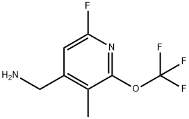 4-(Aminomethyl)-6-fluoro-3-methyl-2-(trifluoromethoxy)pyridine Structure