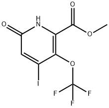 Methyl 6-hydroxy-4-iodo-3-(trifluoromethoxy)pyridine-2-carboxylate Structure