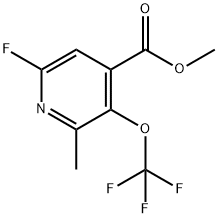 Methyl 6-fluoro-2-methyl-3-(trifluoromethoxy)pyridine-4-carboxylate Structure