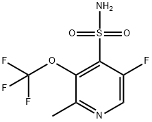 5-Fluoro-2-methyl-3-(trifluoromethoxy)pyridine-4-sulfonamide Structure