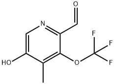 5-Hydroxy-4-methyl-3-(trifluoromethoxy)pyridine-2-carboxaldehyde Structure