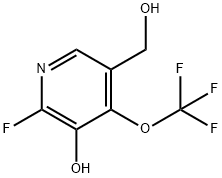 2-Fluoro-3-hydroxy-4-(trifluoromethoxy)pyridine-5-methanol Structure