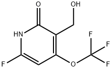 6-Fluoro-2-hydroxy-4-(trifluoromethoxy)pyridine-3-methanol Structure