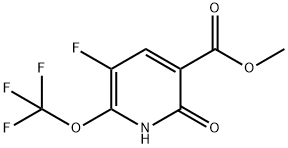 Methyl 3-fluoro-6-hydroxy-2-(trifluoromethoxy)pyridine-5-carboxylate Structure