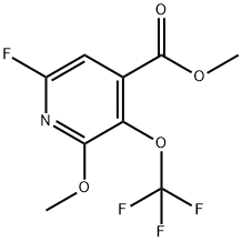 Methyl 6-fluoro-2-methoxy-3-(trifluoromethoxy)pyridine-4-carboxylate Structure