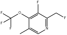 3-Fluoro-2-(fluoromethyl)-5-methyl-4-(trifluoromethoxy)pyridine Structure