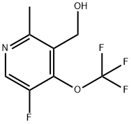 5-Fluoro-2-methyl-4-(trifluoromethoxy)pyridine-3-methanol Structure