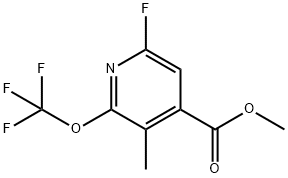 Methyl 6-fluoro-3-methyl-2-(trifluoromethoxy)pyridine-4-carboxylate Structure