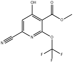 Methyl 6-cyano-4-hydroxy-2-(trifluoromethoxy)pyridine-3-carboxylate Structure