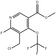 Methyl 3-(chloromethyl)-2-fluoro-4-(trifluoromethoxy)pyridine-5-carboxylate Structure