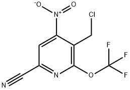 3-(Chloromethyl)-6-cyano-4-nitro-2-(trifluoromethoxy)pyridine Structure