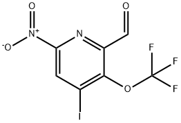 4-Iodo-6-nitro-3-(trifluoromethoxy)pyridine-2-carboxaldehyde Structure