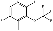 5-Fluoro-2-iodo-4-methyl-3-(trifluoromethoxy)pyridine Structure