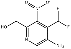 5-Amino-4-(difluoromethyl)-3-nitropyridine-2-methanol Structure