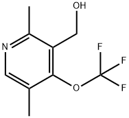 2,5-Dimethyl-4-(trifluoromethoxy)pyridine-3-methanol Structure