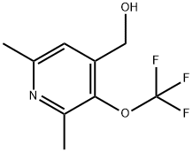 2,6-Dimethyl-3-(trifluoromethoxy)pyridine-4-methanol Structure