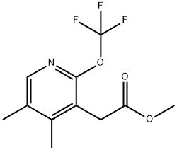 Methyl 4,5-dimethyl-2-(trifluoromethoxy)pyridine-3-acetate Structure