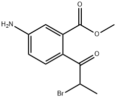 Methyl 5-amino-2-(2-bromopropanoyl)benzoate Structure