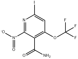 6-Iodo-2-nitro-4-(trifluoromethoxy)pyridine-3-carboxamide Structure