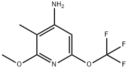 4-Amino-2-methoxy-3-methyl-6-(trifluoromethoxy)pyridine 구조식 이미지