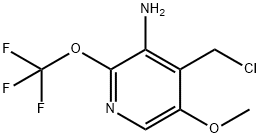 3-Amino-4-(chloromethyl)-5-methoxy-2-(trifluoromethoxy)pyridine Structure