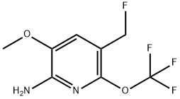 2-Amino-5-(fluoromethyl)-3-methoxy-6-(trifluoromethoxy)pyridine Structure