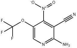 2-Amino-3-cyano-4-nitro-5-(trifluoromethoxy)pyridine Structure