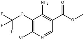 Methyl 4-amino-2-chloro-3-(trifluoromethoxy)pyridine-5-carboxylate Structure