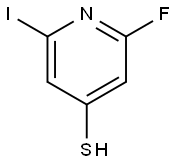 2-Fluoro-6-iodo-4-mercaptopyridine Structure