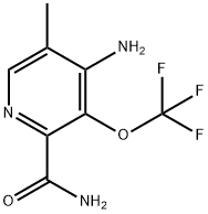 4-Amino-5-methyl-3-(trifluoromethoxy)pyridine-2-carboxamide Structure